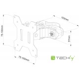 Supporto per fissaggio su palo per monitor 13-30''