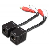 Convertitore Extender RJ45 Cat.5 2xRCA