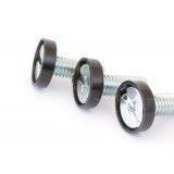 Kit Set 20 Viti, 20 Dadi e 20 Rondelle per Montaggio Rack Silver 