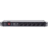 Multipresa per Rack 19'' 6 posti Spina Schuko