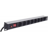 Multipresa per Rack 19'' 8 posti Spina Schuko