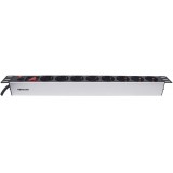 Multipresa per Rack 19'' 8 posti Spina Schuko