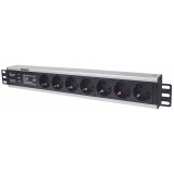 Multipresa per Rack 19'' 7 posti Spina Schuko