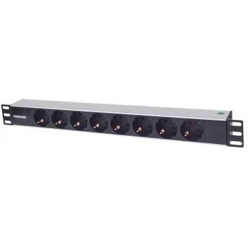 Multipresa per Rack 19'' 8 posti Spina Schuko