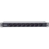 Multipresa per Rack 19'' 8 posti Spina Schuko