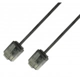Cavo di rete Patch in Rame Ultra Slim Cat.6 Nero UTP 0,25 m
