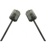 Cavo di rete Patch in Rame Ultra Slim Cat.6 Nero UTP 0,25 m