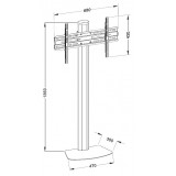 Supporto a Pavimento per TV LCD/LED/Plasma 32-55''