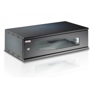Armadio Rack 19'' a Muro 3U prof. 320 Nero Assemblato