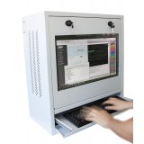Armadio di sicurezza per PC, monitor LCD e tastiera Grigio