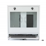 Armadio di sicurezza per PC, monitor LCD e tastiera Bianco