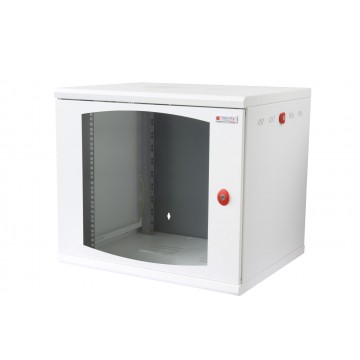 Armadio Rack 19'' a muro 16 unit&agrave; sezione unica prof. 500mm Bianco