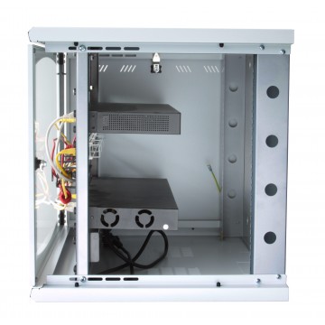Armadio Rack 19'' a muro 13 unit&agrave; sezione unica prof. 500mm Nero
