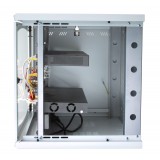 Armadio Rack 19'' a muro 16 unità sezione unica prof. 500mm Nero