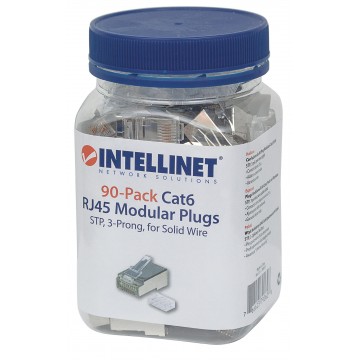 Confezione da 90 Plug Modulari Cat.6 RJ45 STP