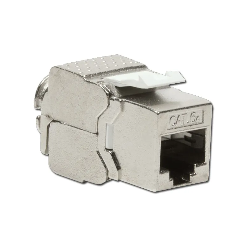 Frutto Keystone RJ45 Cat6A 10Gigabit STP 180&deg; Tooless Slim