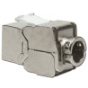 Frutto Keystone RJ45 Cat6A 10Gigabit STP 180&deg; Tooless Slim