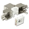 Frutto Keystone RJ45 Cat6A 10Gigabit STP 180&deg; Tooless Slim