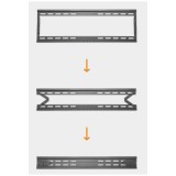 Staffa a muro fissa TV LED LCD 32-70'' robusta e pieghevole 