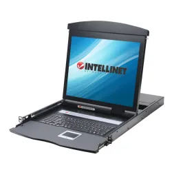 Console KVM USB/PS2 con LCD 19'' da Rack 19'' Dual Rail