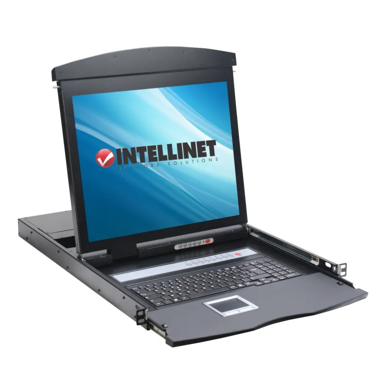 Console KVM USB/PS2 con LCD 19'' da Rack 19'' Dual Rail
