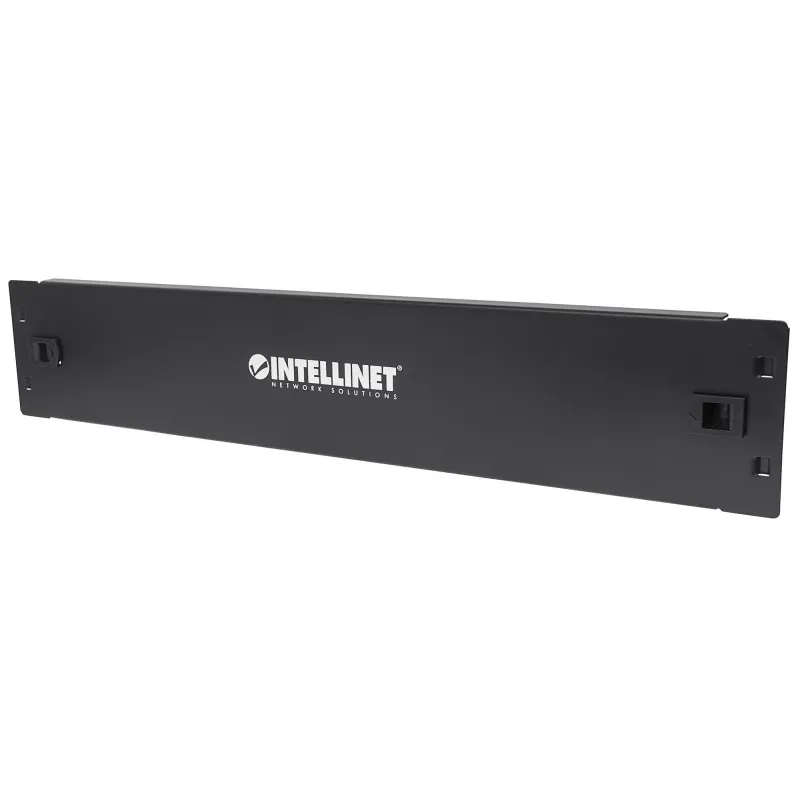 Pannello Cieco Toolless a Clip per Armadi Rack 19'' 2U Nero