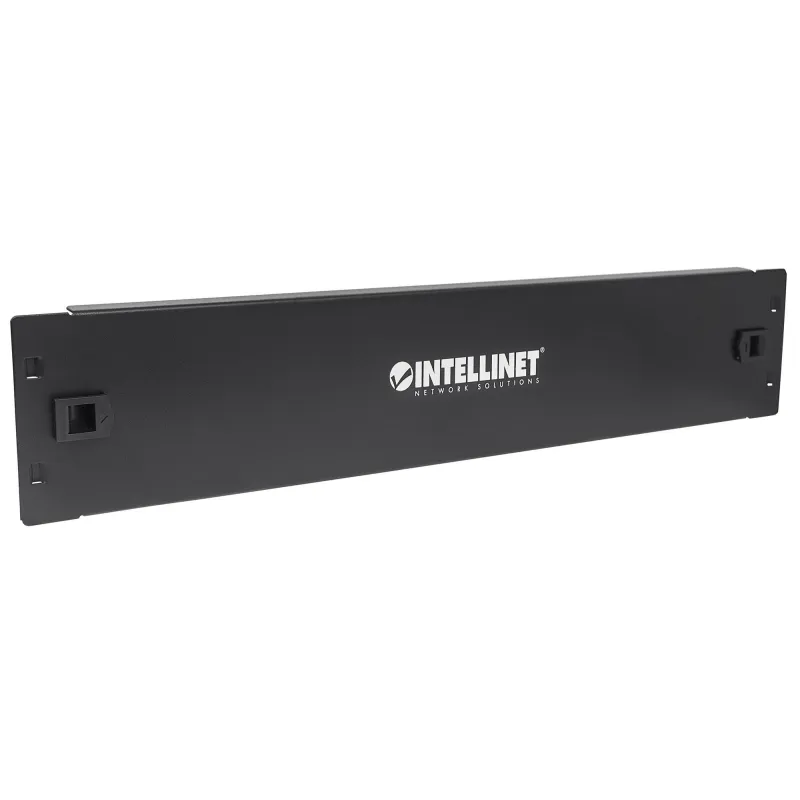 Pannello Cieco Toolless a Clip per Armadi Rack 19'' 2U Nero