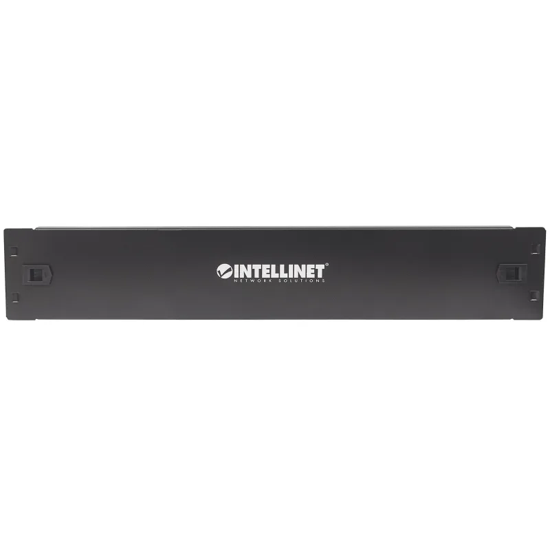 Pannello Cieco Toolless a Clip per Armadi Rack 19'' 2U Nero