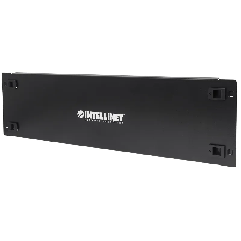 Pannello Cieco Toolless a Clip per Armadi Rack 19'' 3U Nero