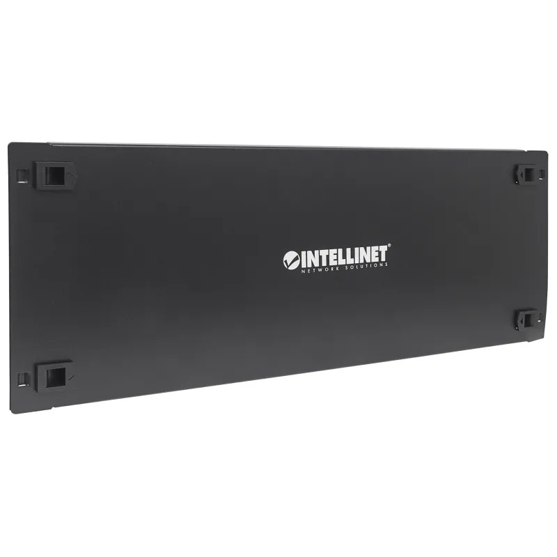 Pannello Cieco Toolless a Clip per Armadi Rack 19'' 4U Nero