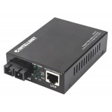 Media Converter Gigabit PoE+ SC Monomodale