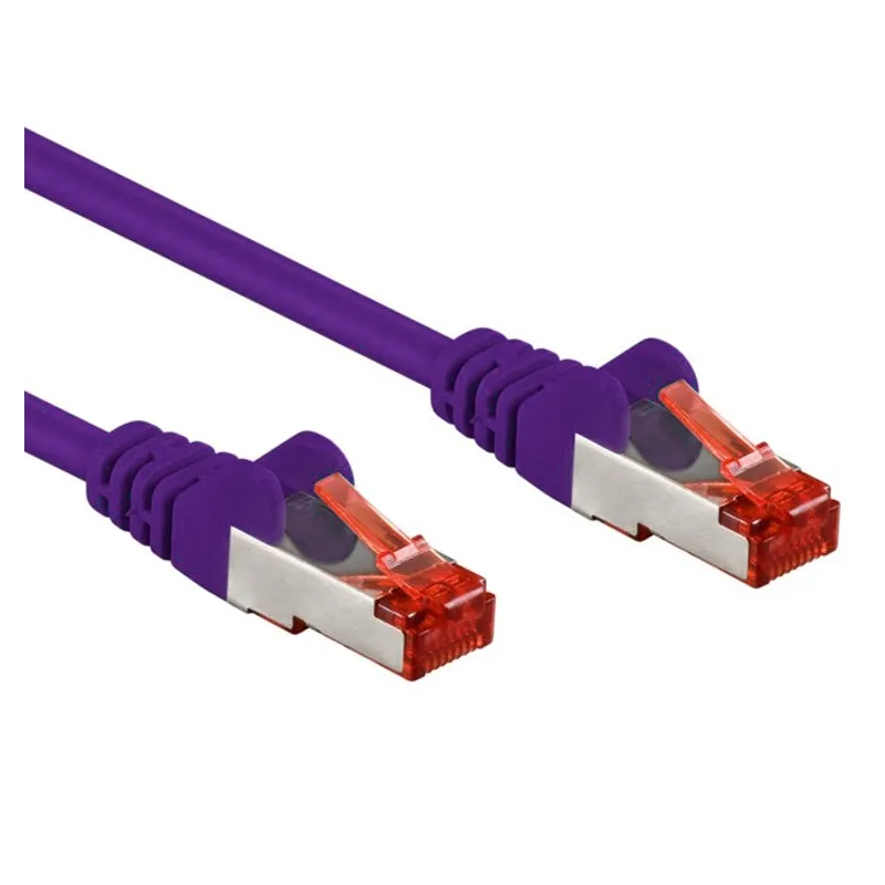 Cavo di rete Patch in rame Cat. 6 Viola SFTP LSZH 3m