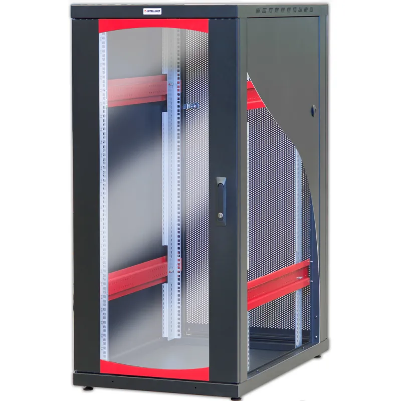 Armadio Server Rack 19'' 600x1000 27 Unita' Nero serie IdealNET