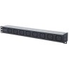 Multipresa montaggio a rack 19'' 1U 8 uscite C19