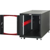 Armadio Rack 19'' 600x800 12 Unità Nero da sotto-scrivania