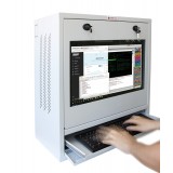 Armadio di sicurezza per PC, monitor touch LCD e tastiera Grigio