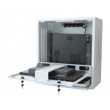 Armadio di sicurezza per PC, monitor touch LCD e tastiera Grigio