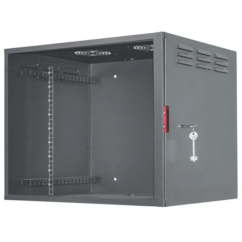Armadio Rack 19'' a muro 6unit&agrave; con serratura di sicurezza 
