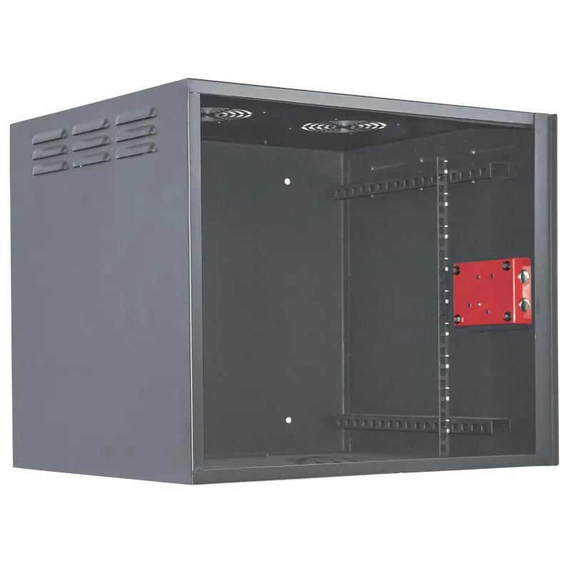 Armadio Rack 19'' a muro 6unit&agrave; con serratura di sicurezza 