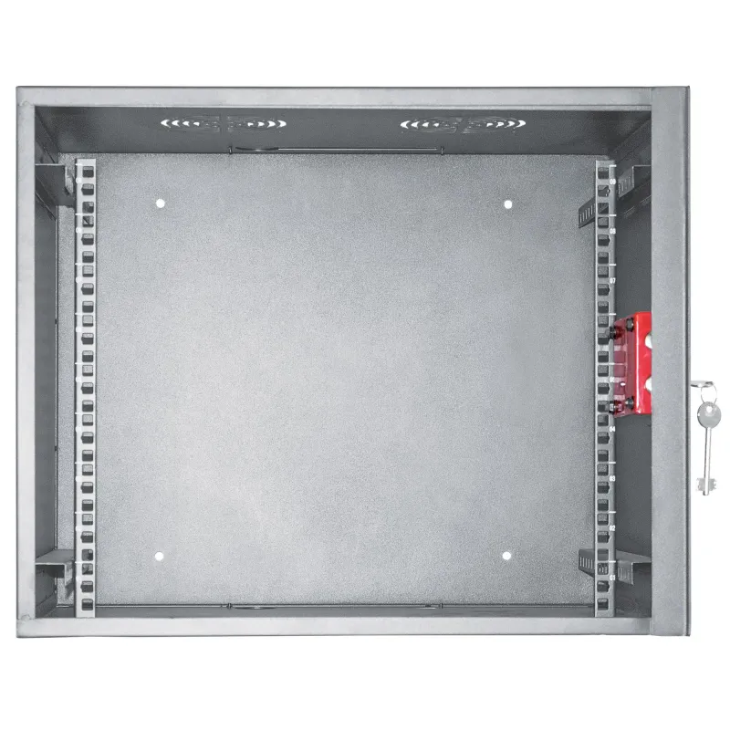 Armadio Rack 19'' a muro 6unit&agrave; con serratura di sicurezza 