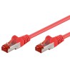 Cavo di rete Patch in rame Cat. 6 Rosso SFTP LSZH 0,25m