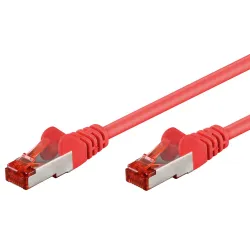 Cavo di rete Patch in rame Cat. 6 Rosso SFTP LSZH 15m