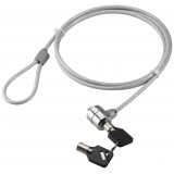 Cavo di Sicurezza in Acciaio con Lucchetto per Notebook e due Chiavi