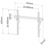 Staffa a Muro Inclinabile TV LED LCD 40-65''