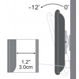 Supporto a Muro Inclinabile per TV 13-30'' nero