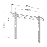 Staffa a Muro Ultra Slim Inclinabile TV LED LCD 40-65''