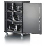 Carrello Stazione di Ricarica Ventilato 36 Notebook o Smartphone Nero