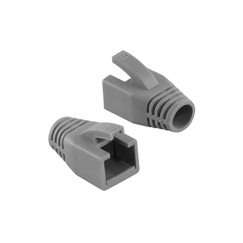 Copriconnettore per Plug RJ45 Cat.6 8mm Grigio