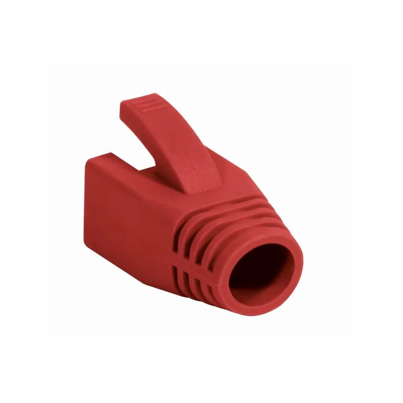 Copriconnettore per Plug RJ45 Cat.6 8mm Rosso