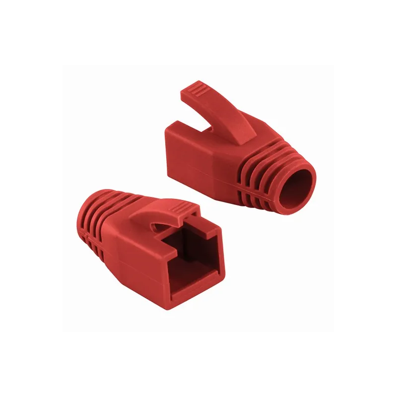 Copriconnettore per Plug RJ45 Cat.6 8mm Rosso